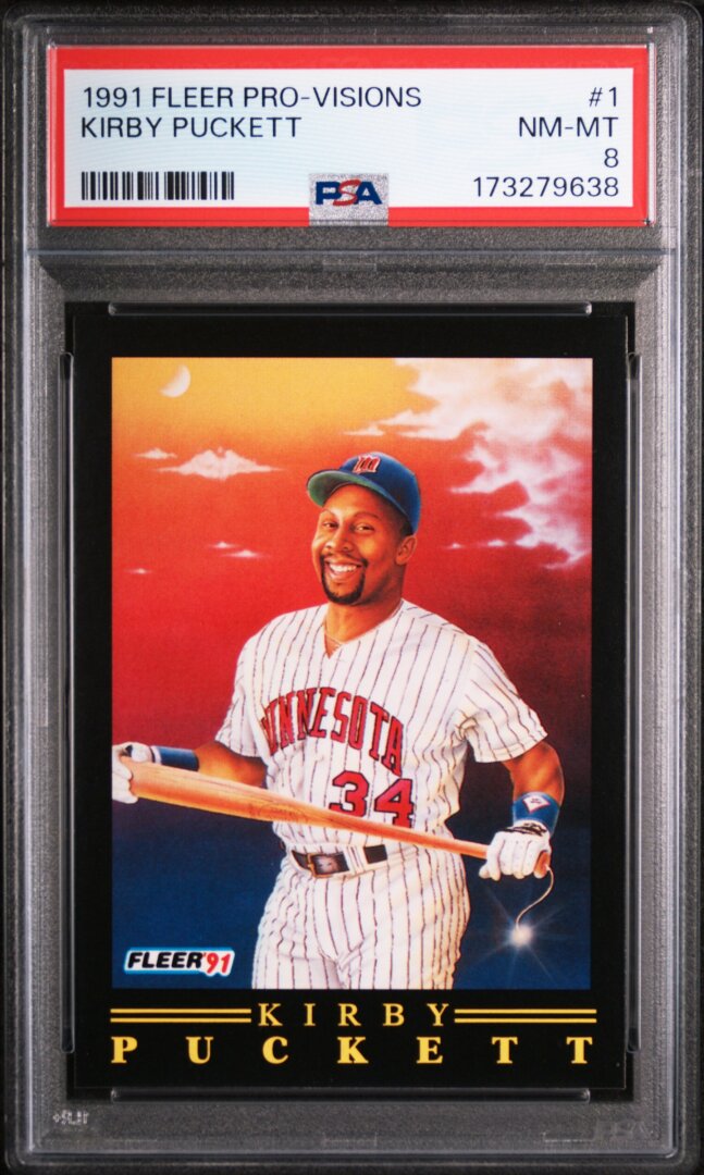 1991 Fleer Pro-Visions Kirby Puckett PSA 8 #1