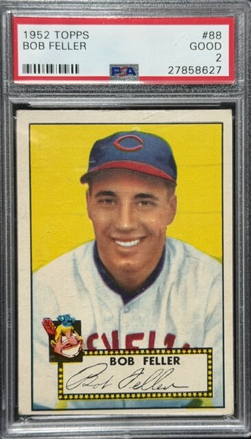 1952 Topps Bob Feller #88 PSA 2