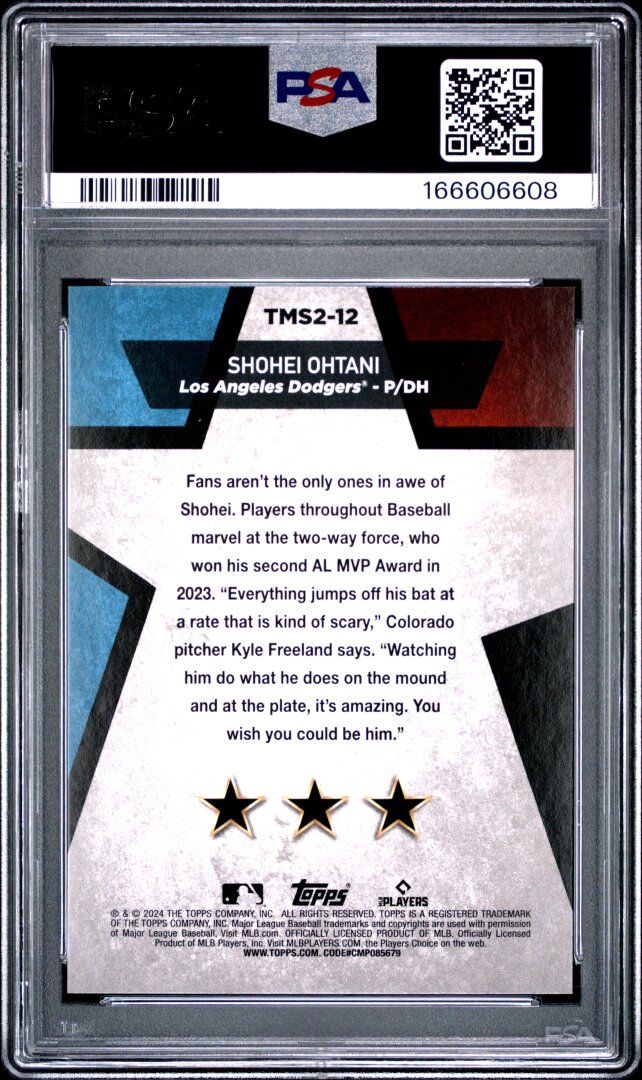 2024 Series 2 #TMS2-12 Shohei Ohtani  Mega Star PSA 9