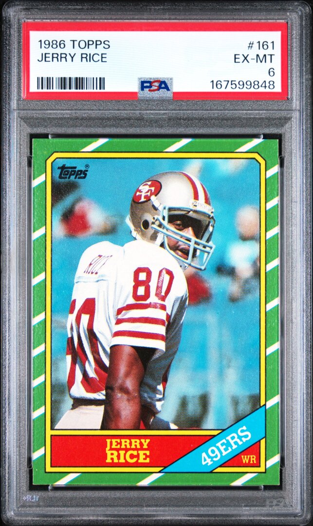 1986 Topps  #161 Jerry Rice PSA 6