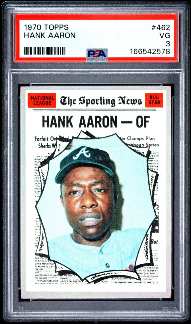 1970 Topps Hank Aaron PSA 3 #462