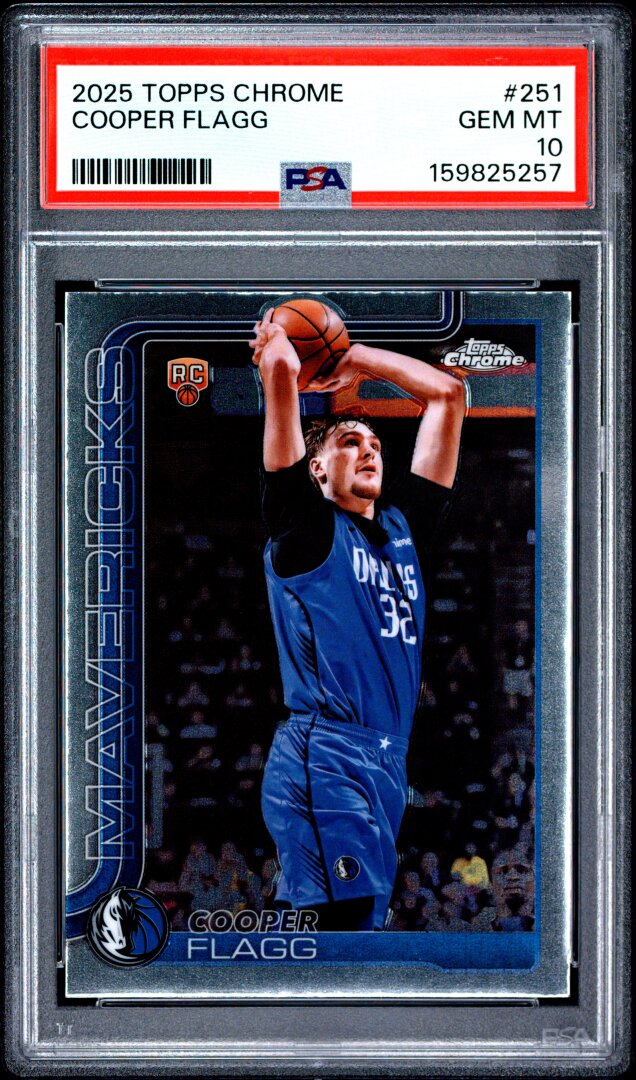 2025 Topps Chrome Cooper Flagg RC PSA 10 #251