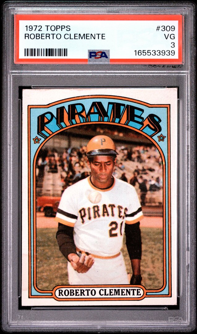 1972 Topps Roberto Clemente PSA 3 #309