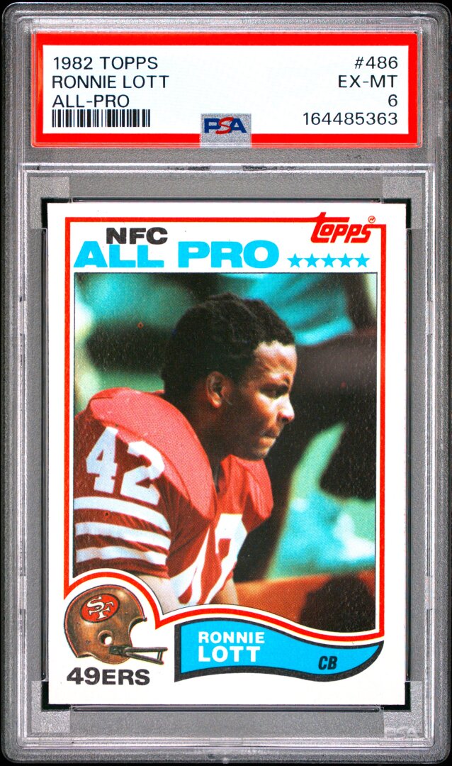 1982 Topps Ronnie Lott All-pro PSA 6 #486