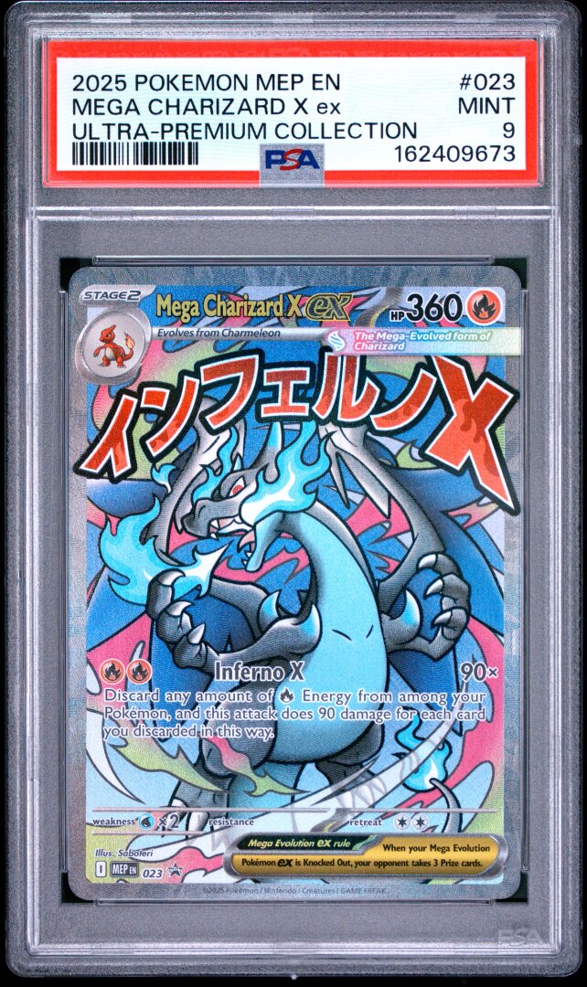 2025 Pokemon Mega Charizard X Ex Ultra-premium Collection PSA 9 #023