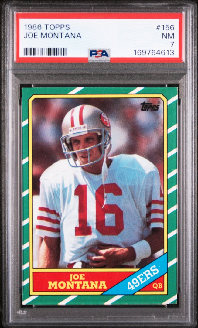 1986 Topps Joe Montana PSA 7 #156