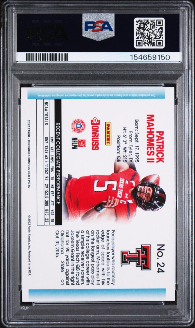 2022 Panini Chronicles Draft Picks Donruss Retro Patrick Mahomes Ii Donruss Retro PSA 6 #24