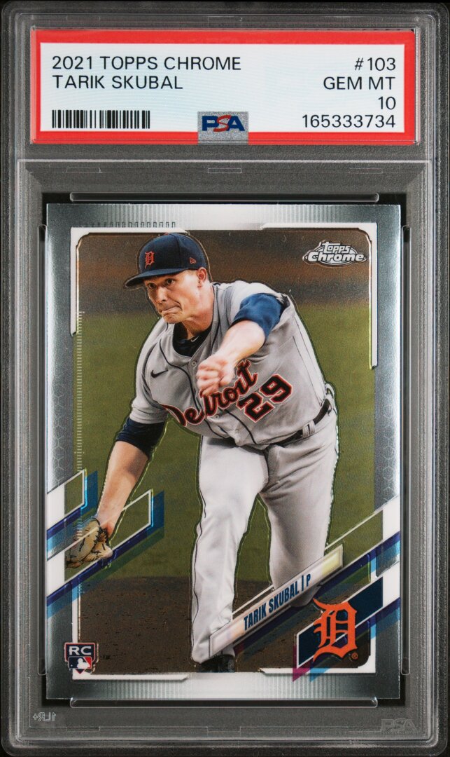 2021 Topps Chrome Tarik Skubal RC PSA 10 #103