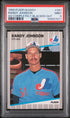 1989 Fleer Glossy Randy Johnson RC Ad Completely Blacked Out PSA 9 #381