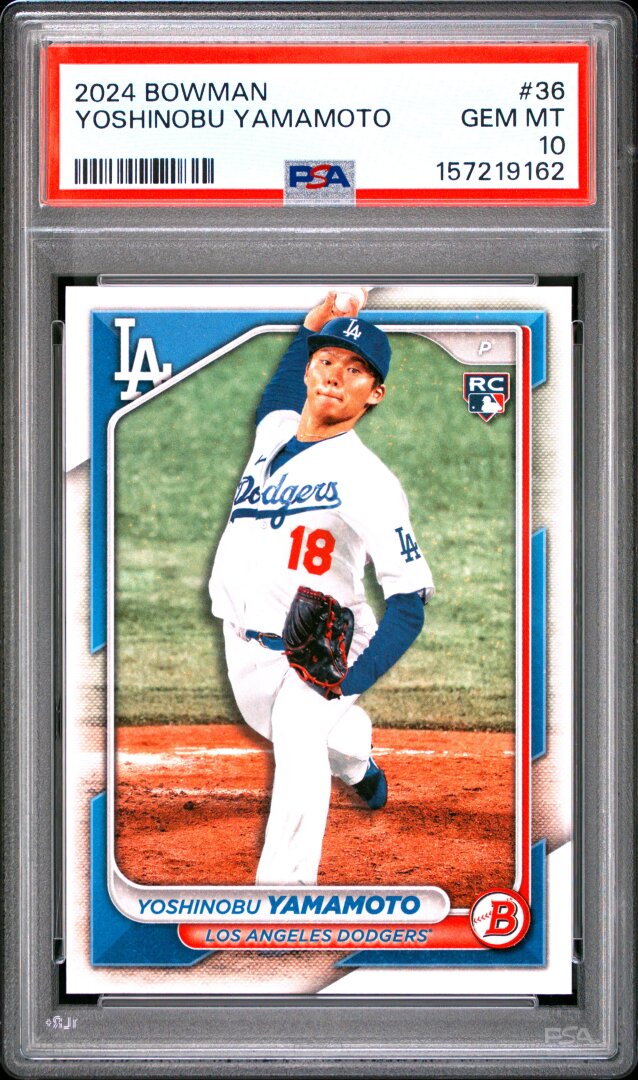 2024 Bowman Yoshinobu Yamamoto RC PSA 10 #36