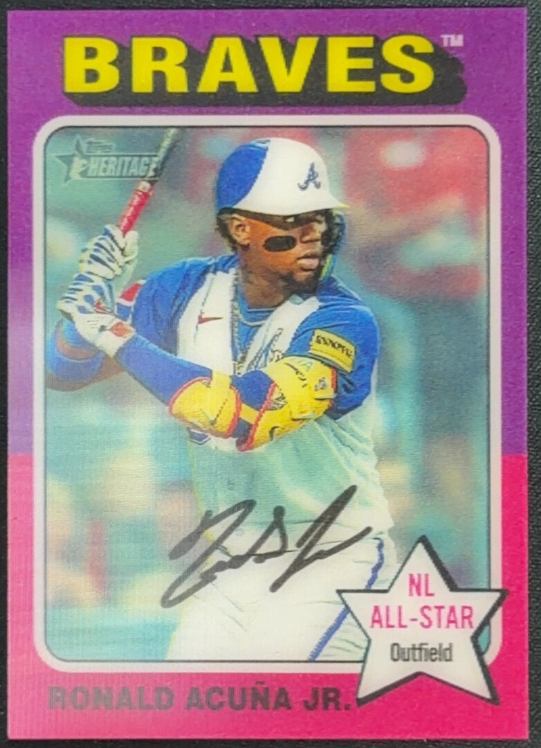 2024 Topps Heritage Ronald Acuna Jr. 3D 1975 #753D-21