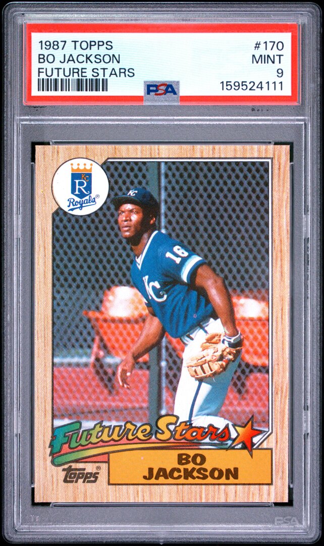 1987 Topps Bo Jackson RC Future Stars PSA 9 #170