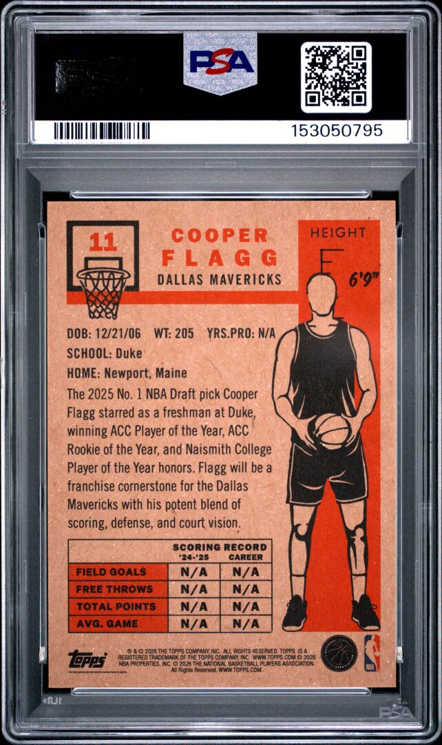 2026 Topps Living Cooper Flagg PSA 10 #11