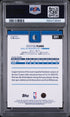 2025 TOPPS 201 COOPER FLAGG PSA 9 - back