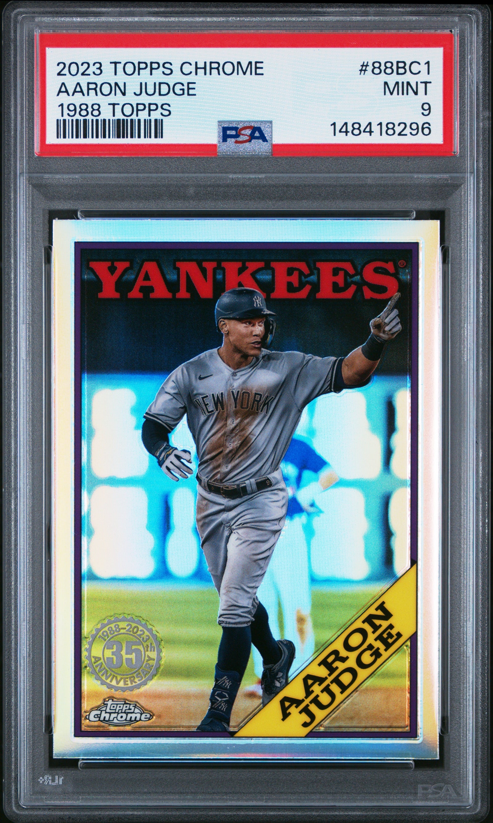2023 Topps Chrome 1988 Topps Baseball 88Bc1 Aaron Judge PSA 9