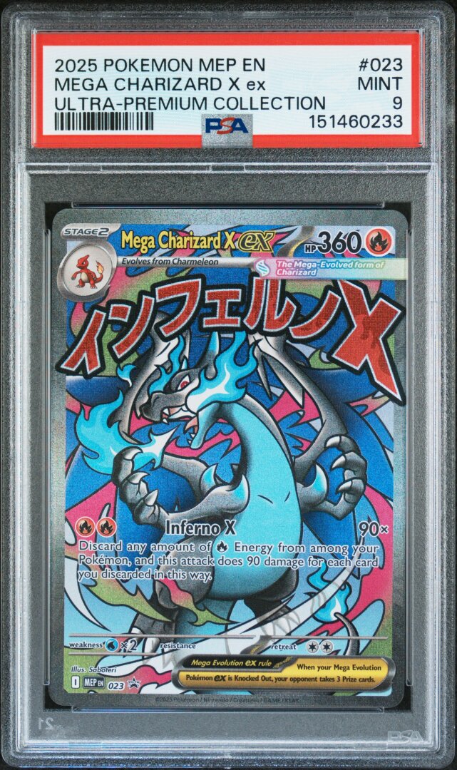 2025 Pokemon Mega Charizard X Ex Ultra-premium Collection PSA 9 #023