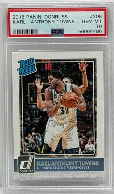 2015 Panini Donruss #208 Karl-Anthony Towns RC PSA 10