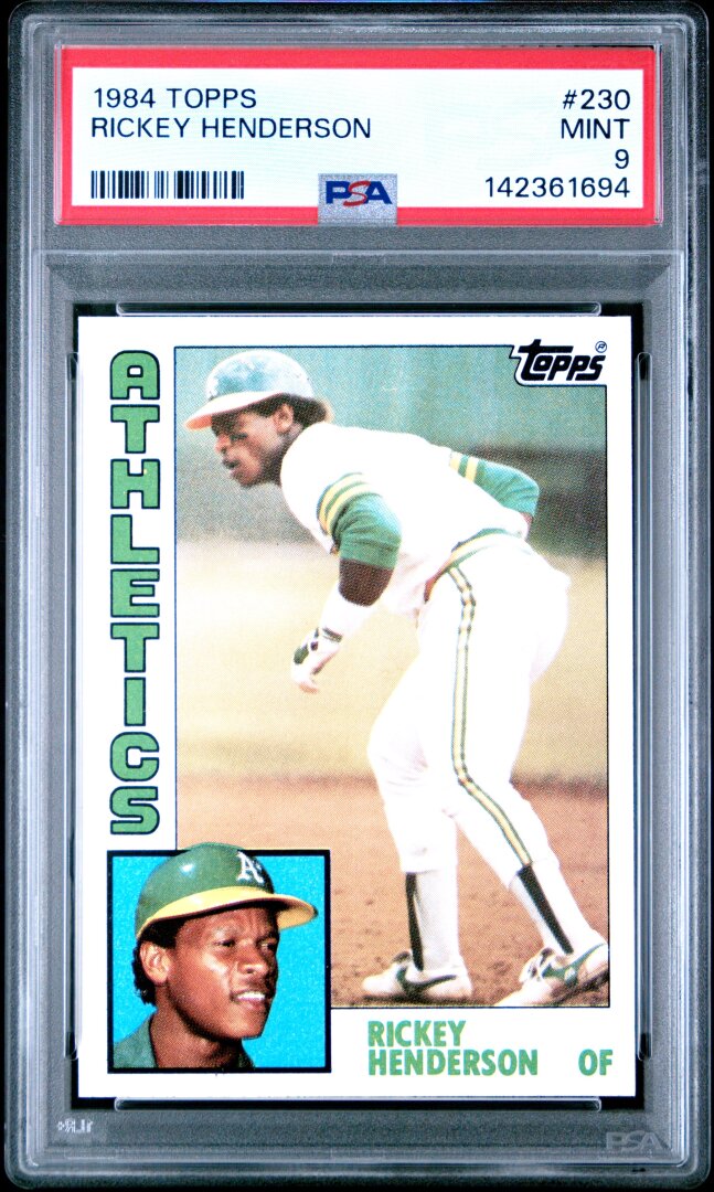 1984 Topps Rickey Henderson PSA 9 #230