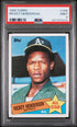 1985 Topps #706 Rickey Henderson PSA 9