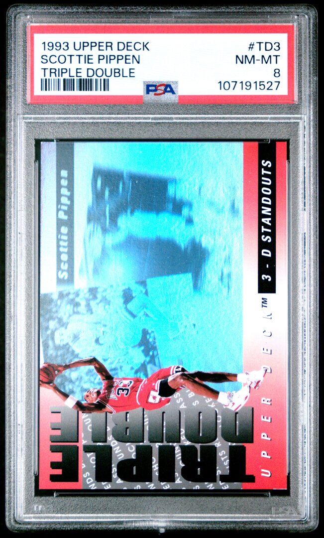 1993 Upper Deck Triple Double Scottie Pippen Triple Double PSA 8 #TD3