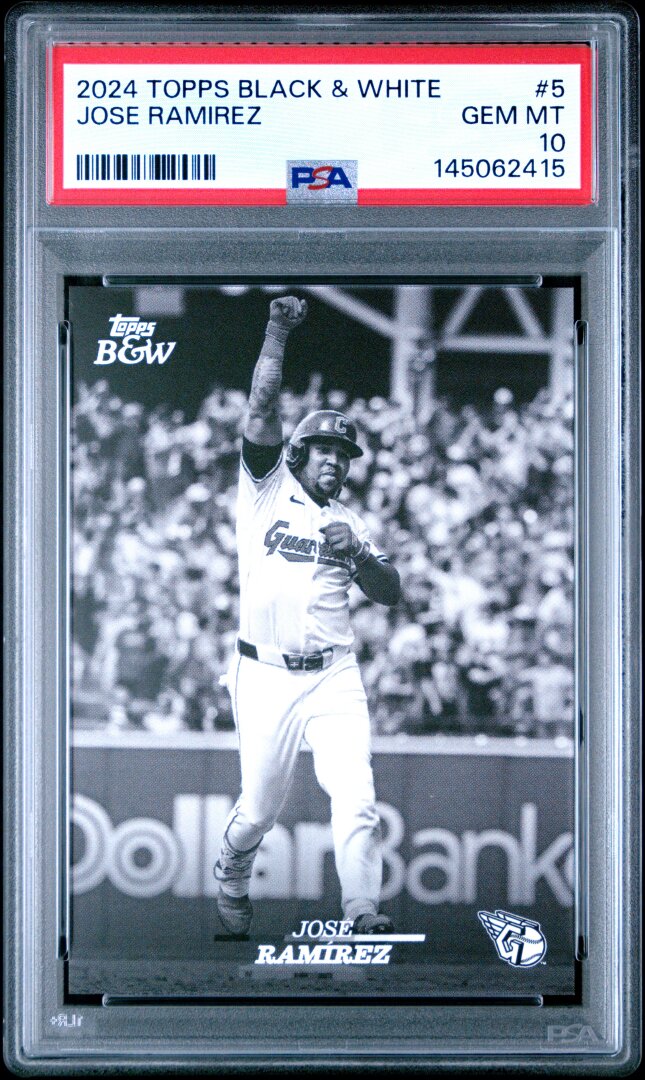 2024 Topps Black and White Jose Ramirez PSA 10 #5