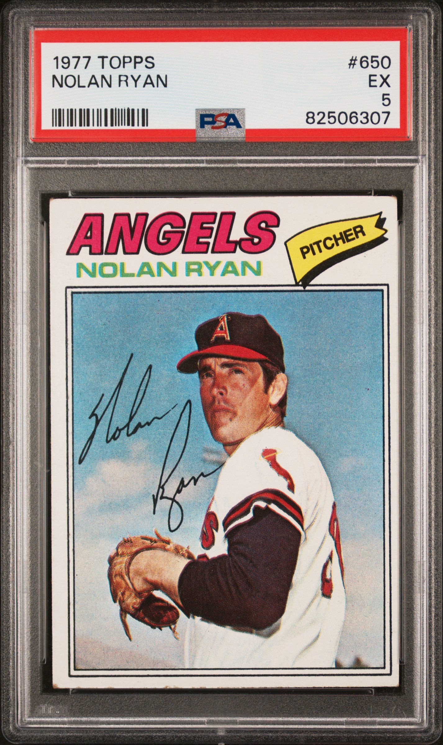 1977 Topps 650 Nolan Ryan PSA 5
