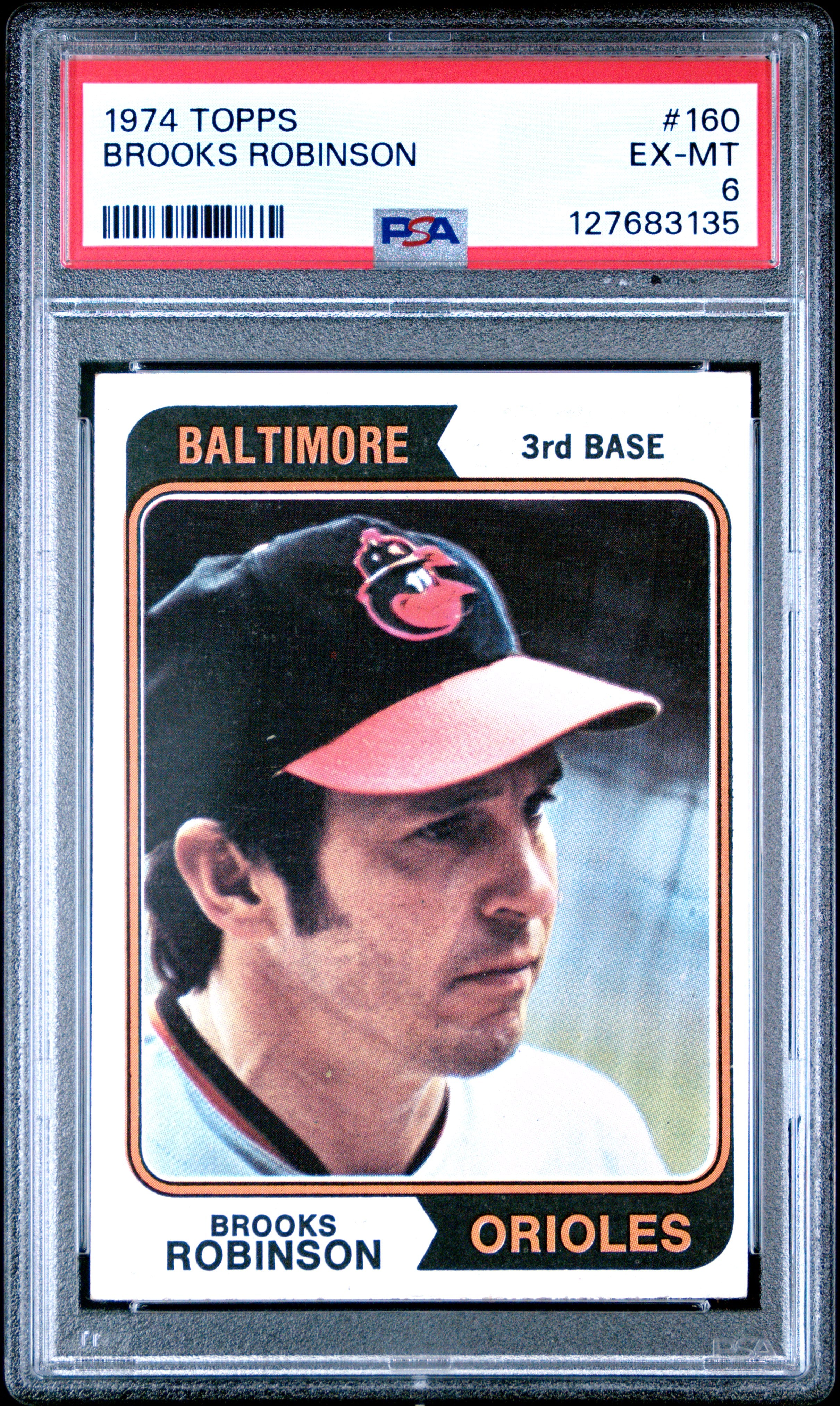 1974 TOPPS 160 BROOKS ROBINSON PSA 6