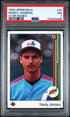 1989 UPPER DECK 25 RANDY JOHNSON STAR ROOKIE PSA 7 - front