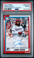 2025 Topps 1990 Topps Baseball Autographs 90Ajwo James Wood  PSA 8