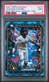 2024 Topps Holiday H119 Jackson Chourio Blue Metallic Holiday Tree PSA 9
