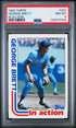 1982 TOPPS 201 GEORGE BRETT IN ACTION PSA 8 - front