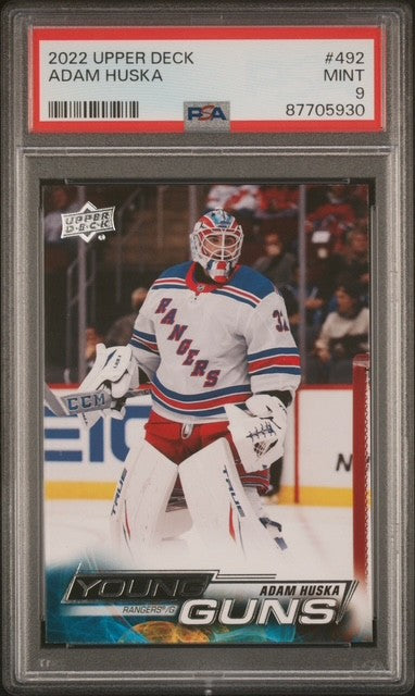 2023 Upper Deck Adam Huska Young Guns #492 PSA 9