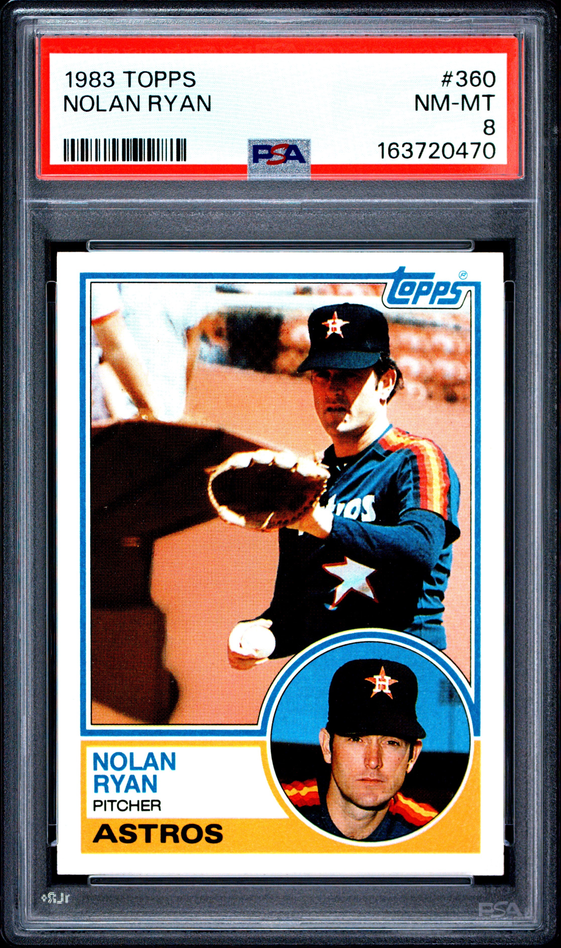 1983 TOPPS 360 NOLAN RYAN PSA 8 - front