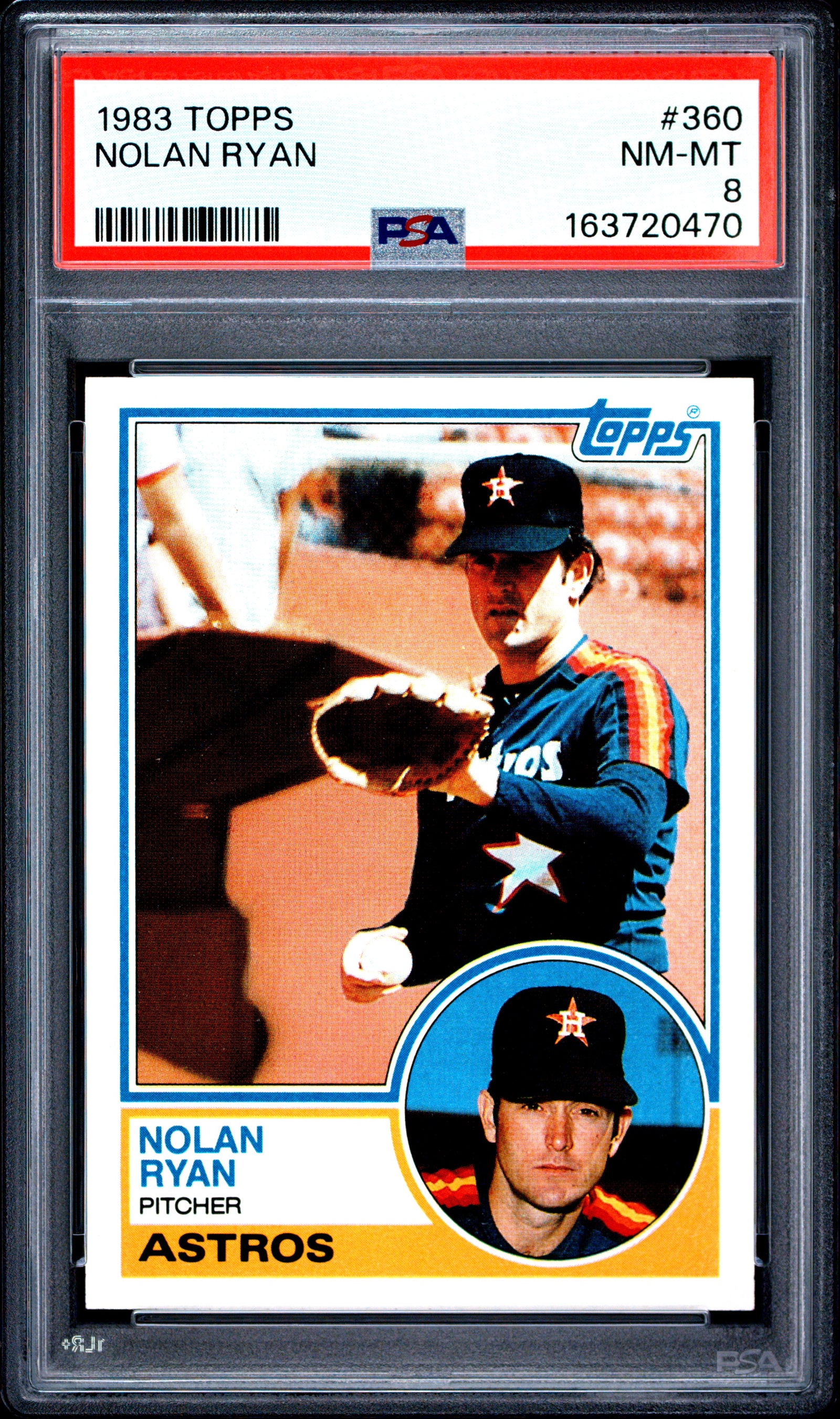 1983 TOPPS 360 NOLAN RYAN PSA 8 - front