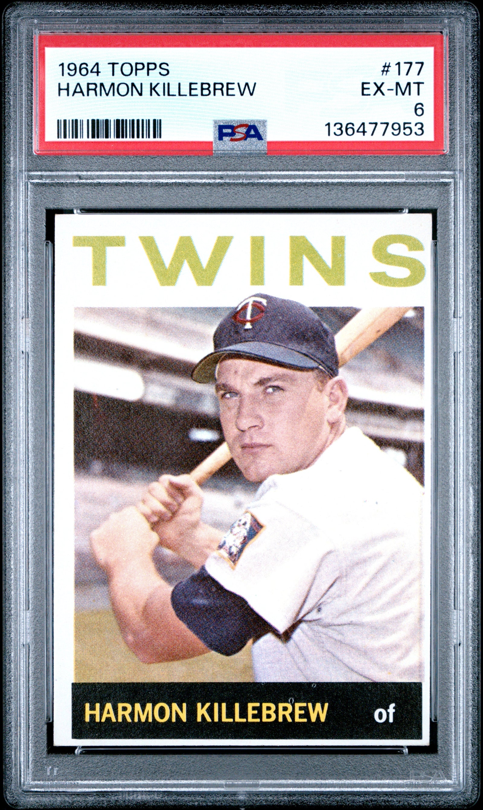 1964 Topps 177 Harmon Killebrew  PSA 6