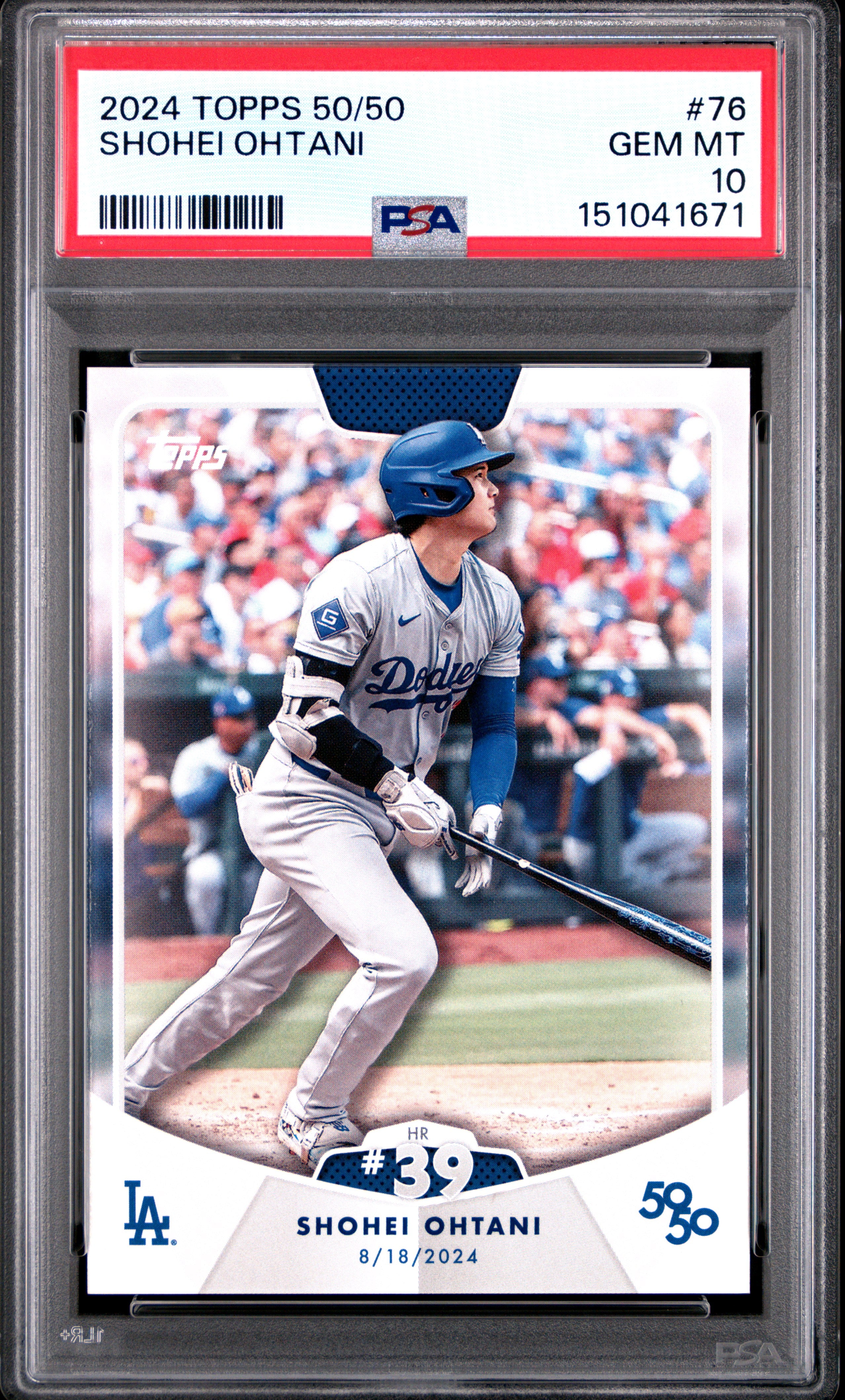 2024 Topps 50/50 Shohei Ohtani 76 Shohei Ohtani PSA 10