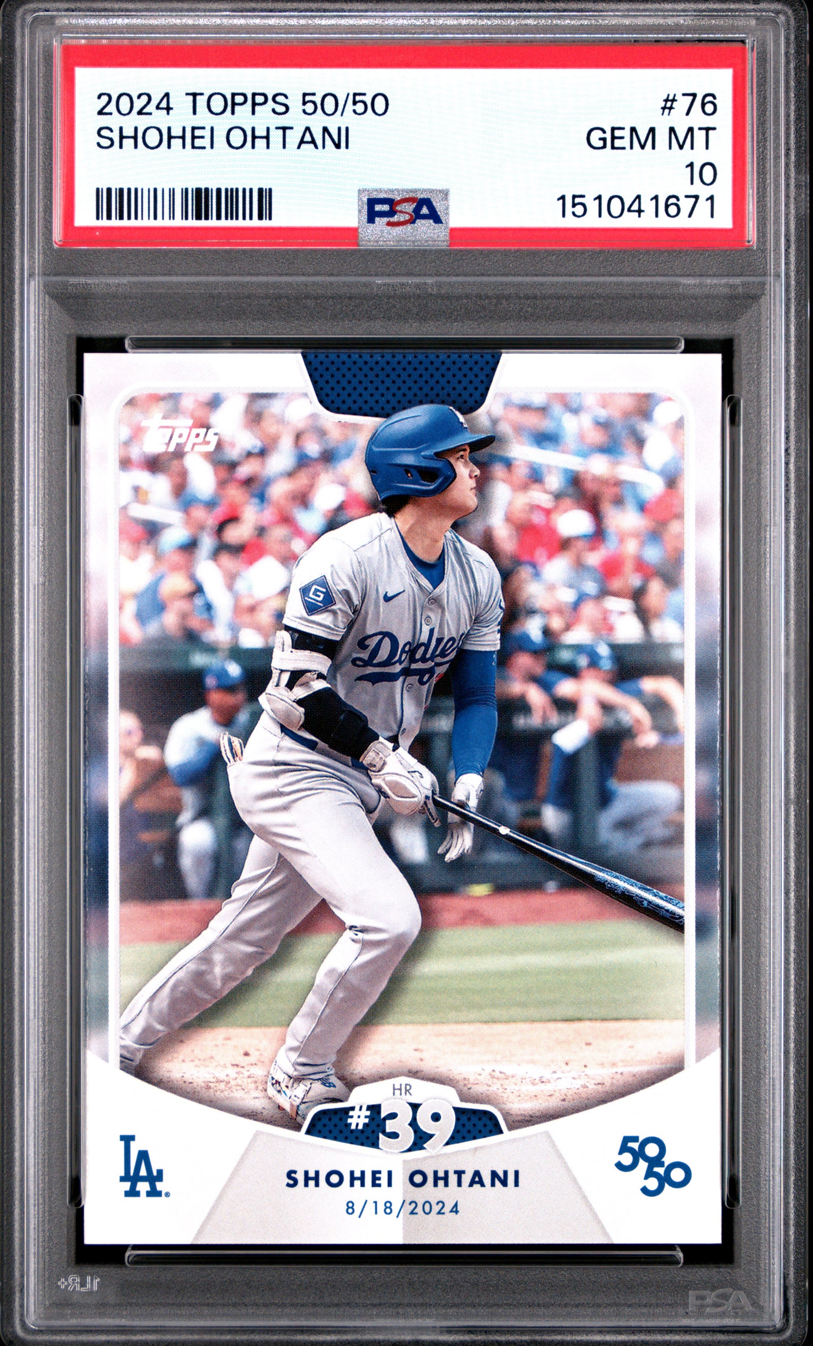 2024 Topps 50/50 Shohei Ohtani 76 Shohei Ohtani PSA 10