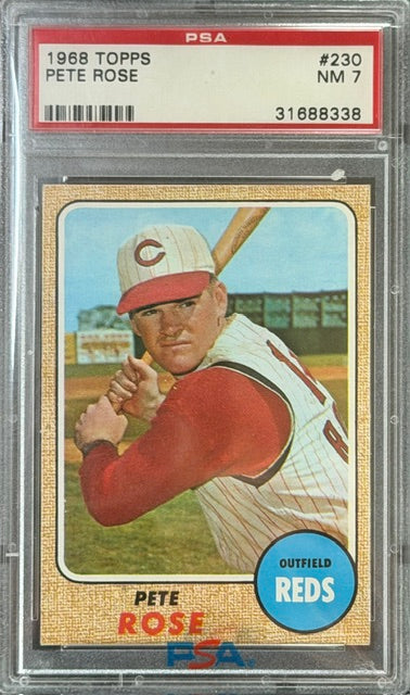 1968 Topps #230 Pete Rose PSA 7