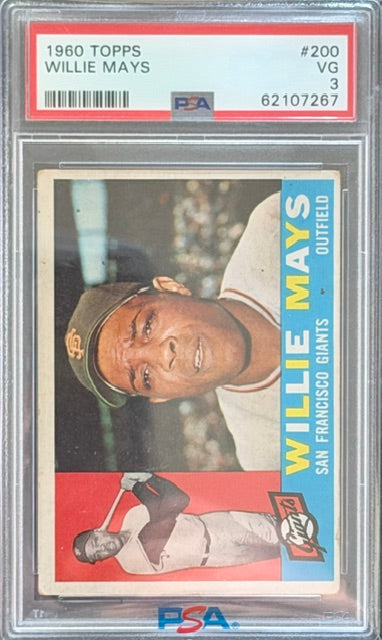 1960 Topps #200 Willie Mays PSA 3