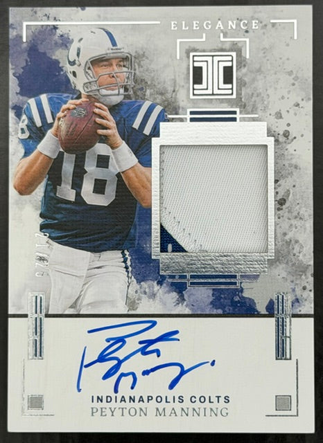 2025 Impeccable Peyton Manning Elegance Patch Auto /25