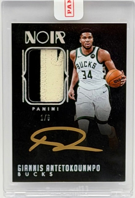 2024-25 Panini Noir Giannis Antetokounmpo Patch Auto 1/8