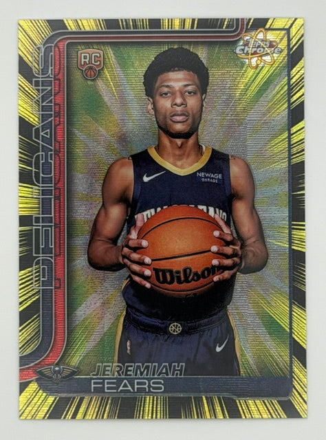 2025-26 Topps Chrome Jeremiah Fears Radiating Rookies SSP
