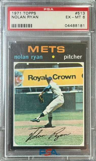 1971 Topps #513 Nolan Ryan PSA 6
