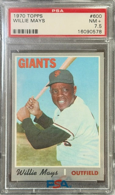 1970 Topps #600 Willie Mays PSA 7.5