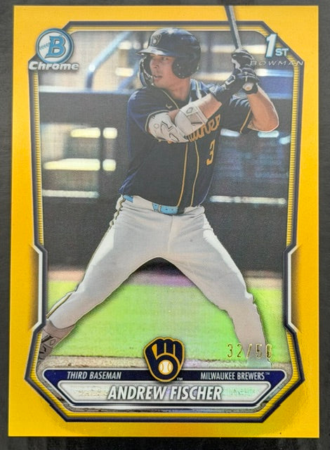 2025 Bowman Chrome Andrew Fischer True Gold /50