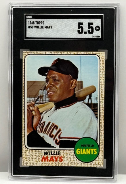 1968 Topps #50 Willie Mays SGC 5.5