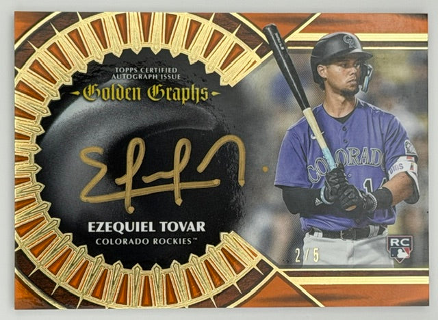 2023 Topps Golden Graphs Ezequiel Tovar /5 RC Auto