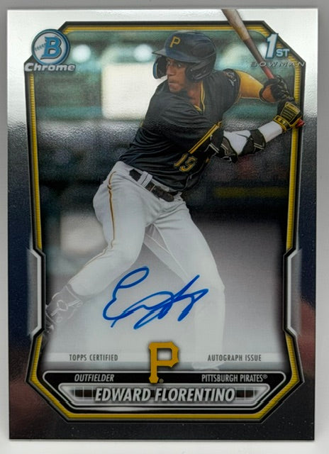 2026 Bowman Edward Florentino 1st Bowman Chrome Autograph