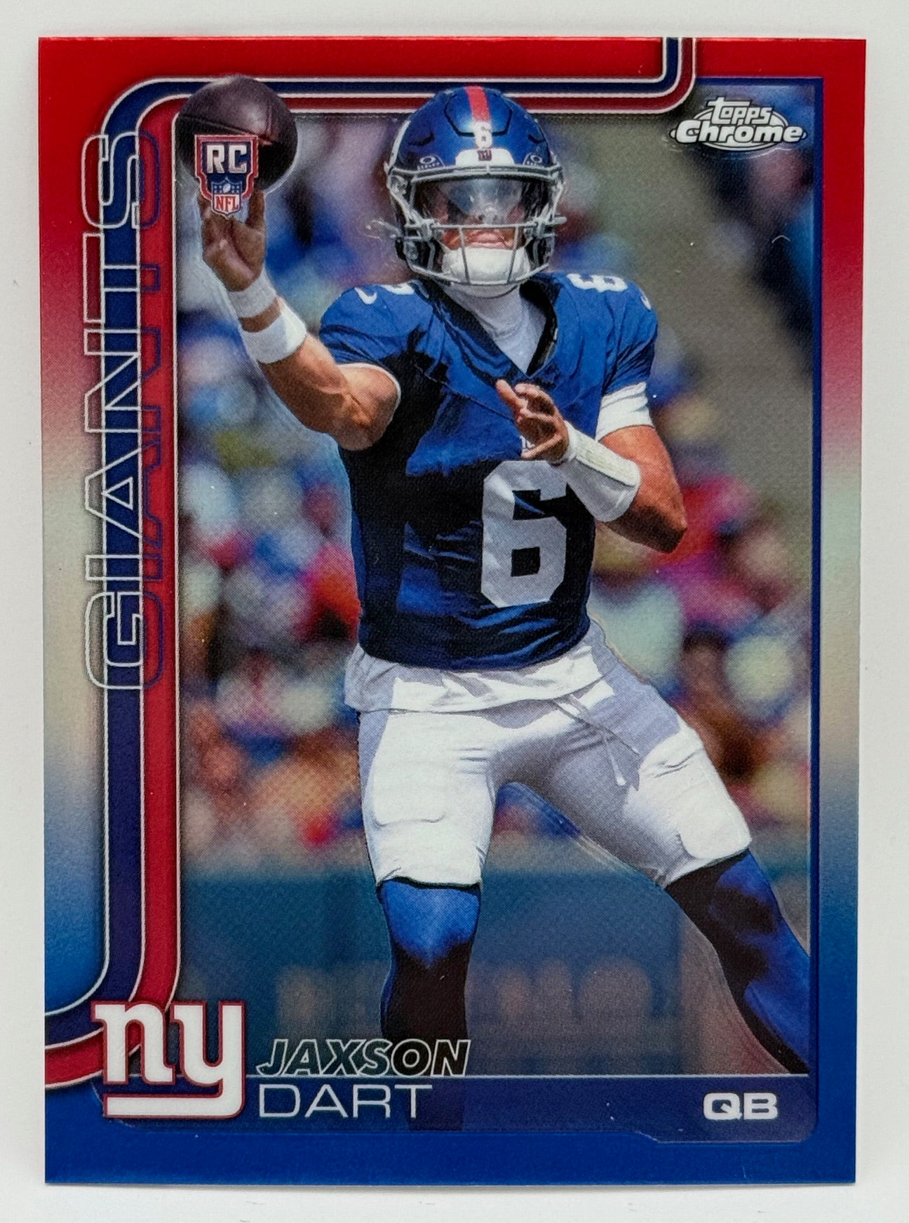 2025 Topps Chrome Jaxson Dart Red White Blue RC #306