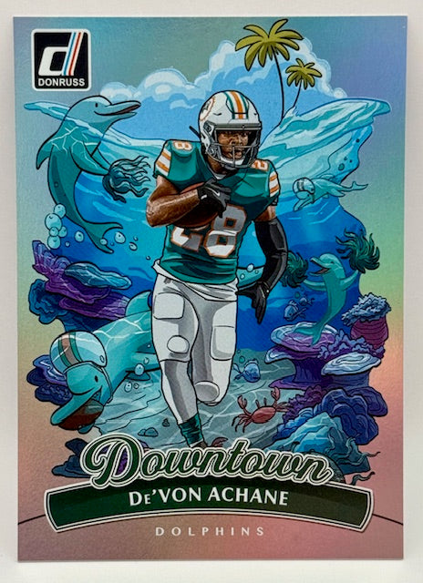 2025 Panini Donruss De'Von Achane Downtown! #10
